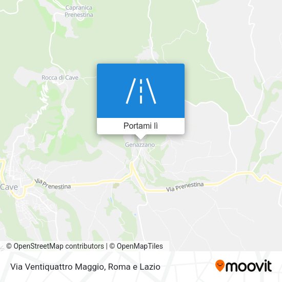 Mappa Via Ventiquattro Maggio