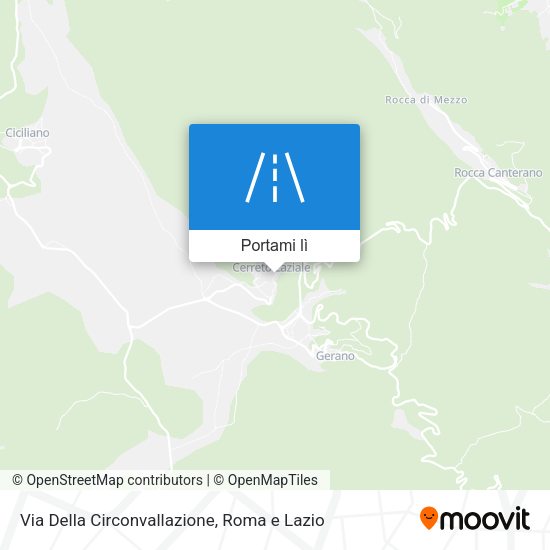 Mappa Via Della Circonvallazione