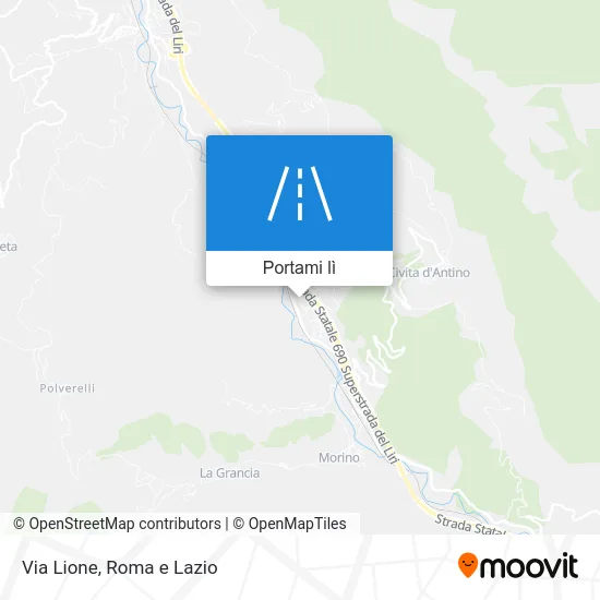 Mappa Via Lione