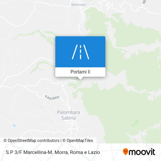 Mappa S.P 3/F Marcellina-M. Morra