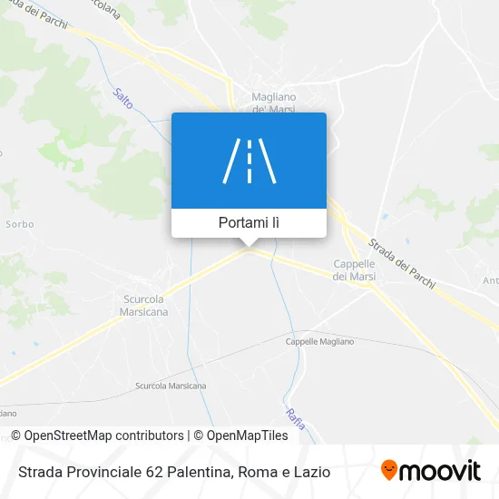 Mappa Strada Provinciale 62 Palentina