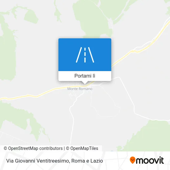 Mappa Via Giovanni Ventitreesimo