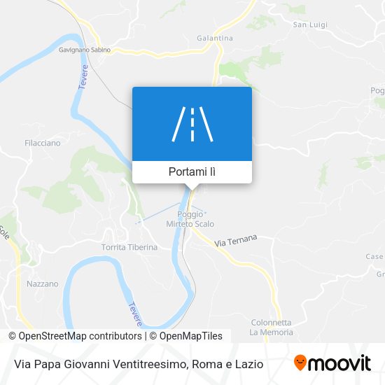 Mappa Via Papa Giovanni Ventitreesimo