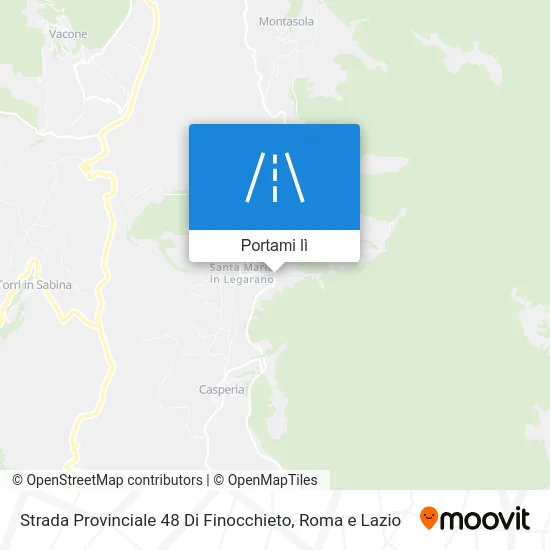 Mappa Strada Provinciale 48 Di Finocchieto