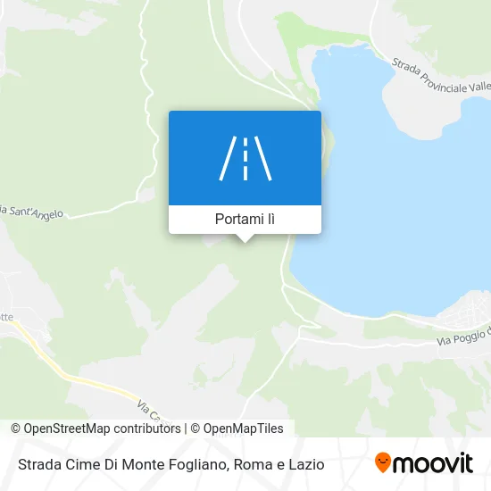 Mappa Strada Cime Di Monte Fogliano