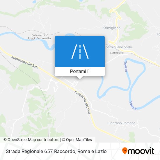 Mappa Strada Regionale 657 Raccordo