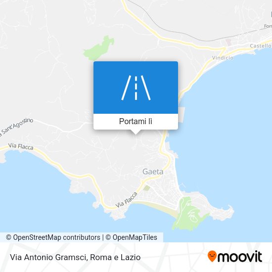 Mappa Via Antonio Gramsci