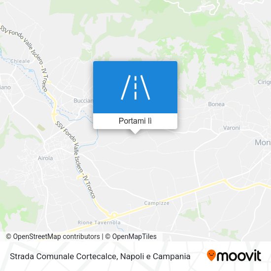 Mappa Strada Comunale Cortecalce