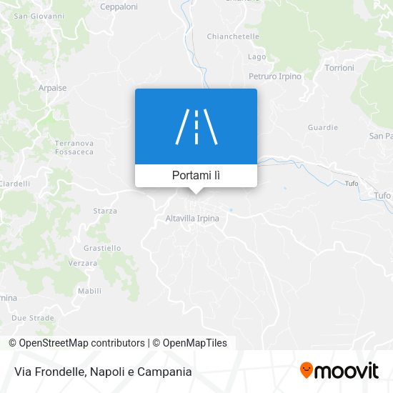 Mappa Via Frondelle