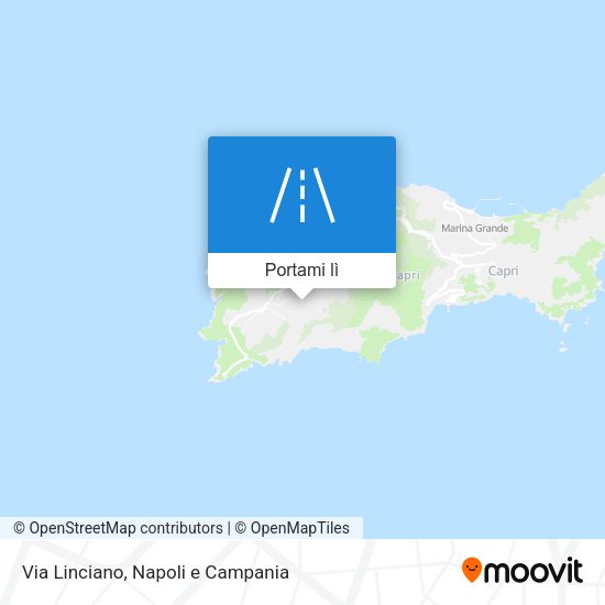 Mappa Via Linciano