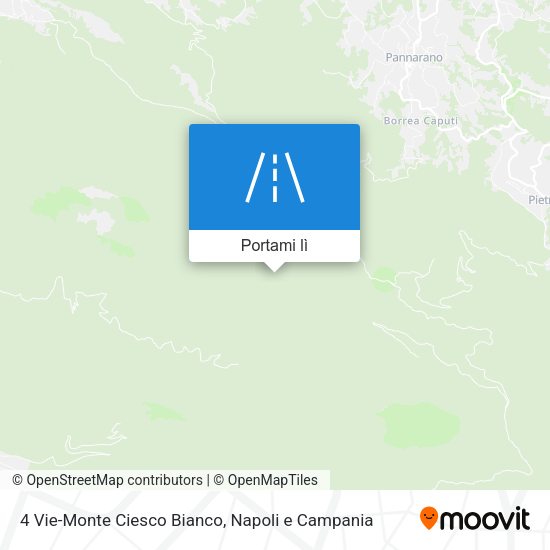 Mappa 4 Vie-Monte Ciesco Bianco