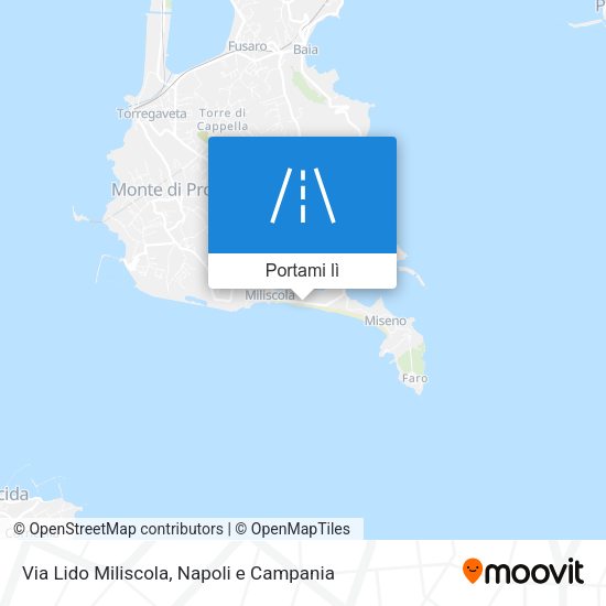 Mappa Via Lido Miliscola