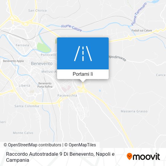 Mappa Raccordo Autostradale 9 Di Benevento