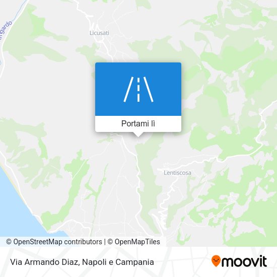 Mappa Via Armando Diaz