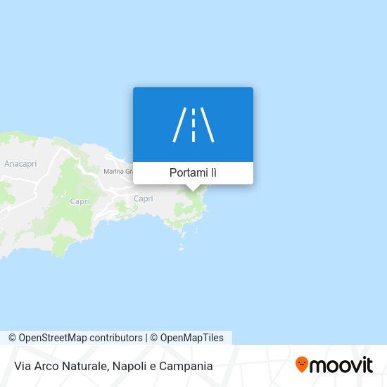 Mappa Via Arco Naturale