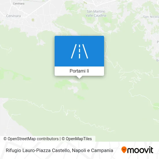 Mappa Rifugio Lauro-Piazza Castello