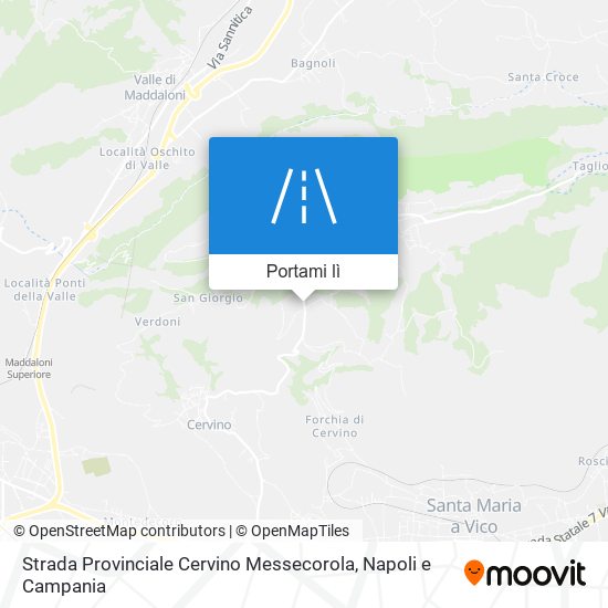 Mappa Strada Provinciale Cervino Messecorola