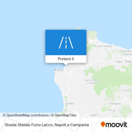 Mappa Strada Statale Forio-Lacco