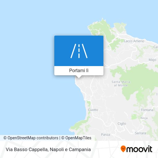Mappa Via Basso Cappella