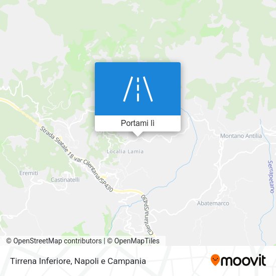 Mappa Tirrena Inferiore