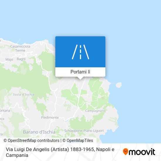 Mappa Via Luigi De Angelis (Artista) 1883-1965