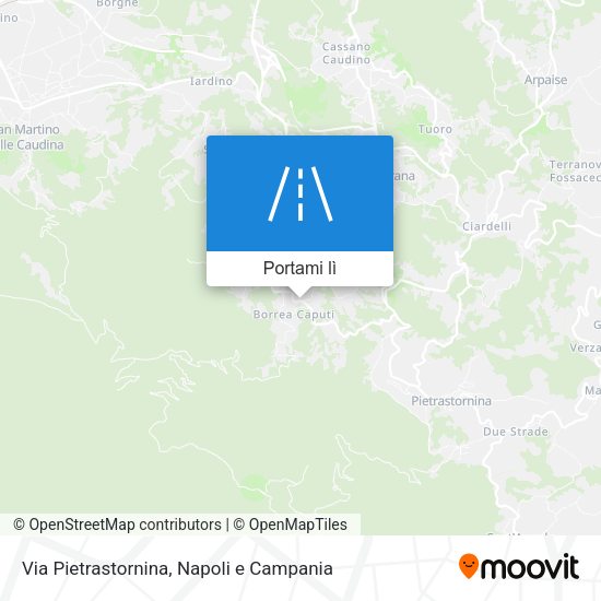 Mappa Via Pietrastornina