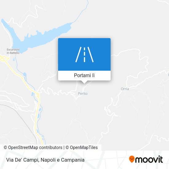 Mappa Via De' Campi