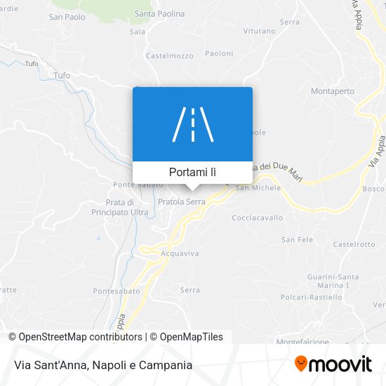 Mappa Via Sant'Anna