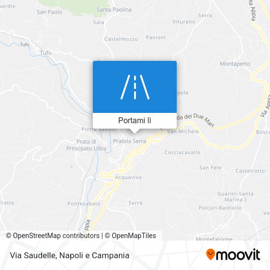Mappa Via Saudelle