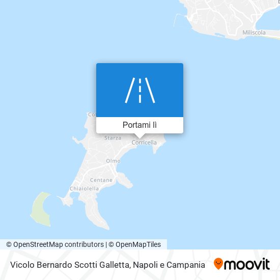 Mappa Vicolo Bernardo Scotti Galletta