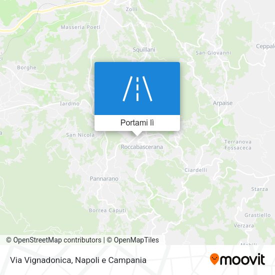 Mappa Via Vignadonica