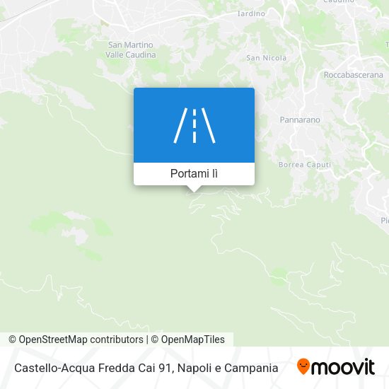 Mappa Castello-Acqua Fredda Cai 91