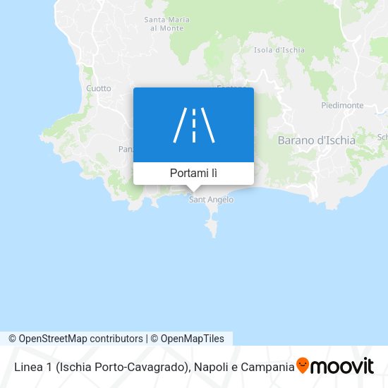 Mappa Linea 1 (Ischia Porto-Cavagrado)