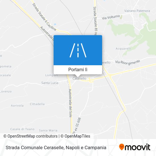 Mappa Strada Comunale Ceraselle