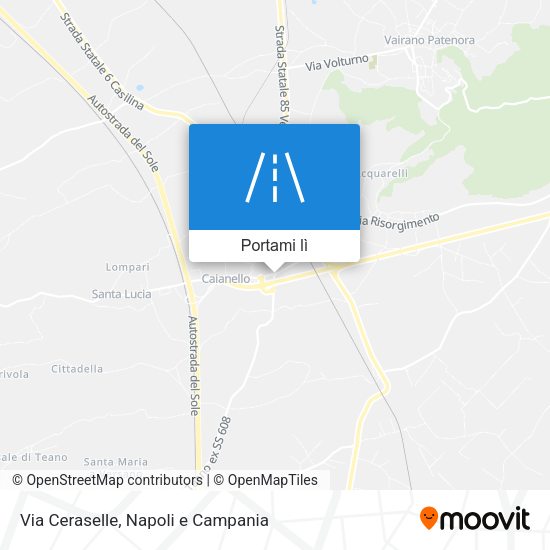 Mappa Via Ceraselle