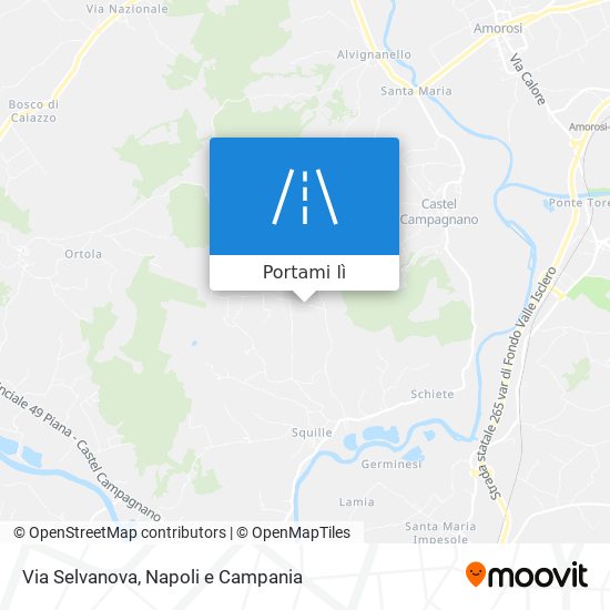 Mappa Via Selvanova