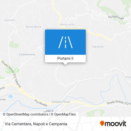 Mappa Via Cementara