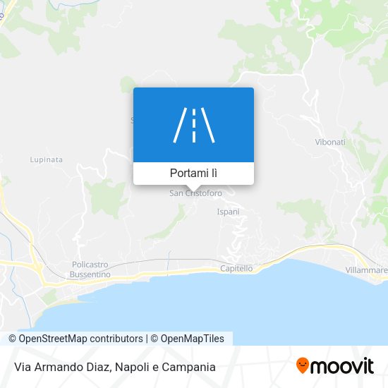 Mappa Via Armando Diaz