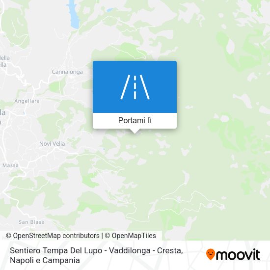 Mappa Sentiero Tempa Del Lupo - Vaddilonga - Cresta