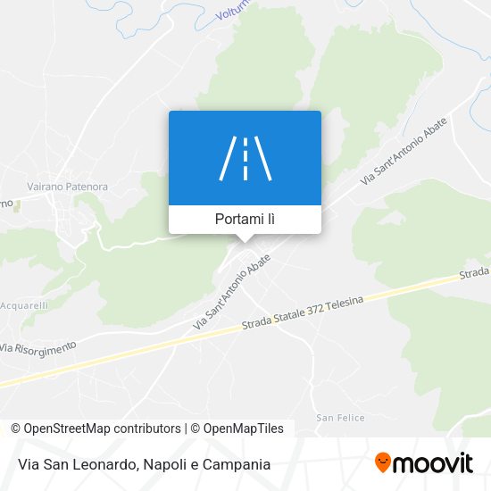 Mappa Via San Leonardo