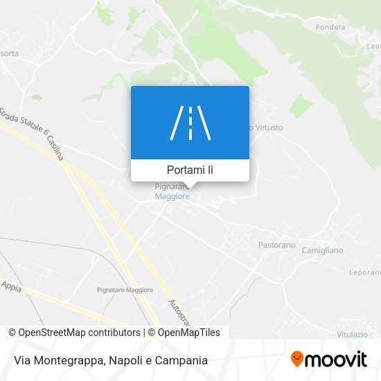 Mappa Via Montegrappa