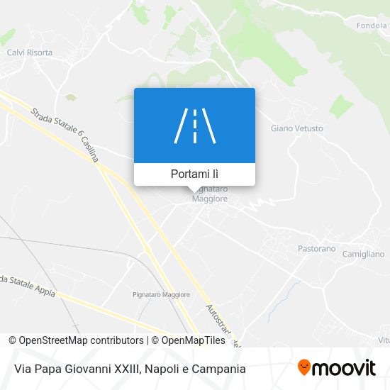 Mappa Via Papa Giovanni XXIII