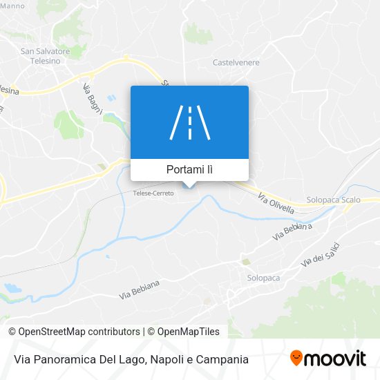 Mappa Via Panoramica Del Lago