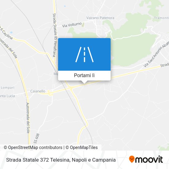 Mappa Strada Statale 372 Telesina