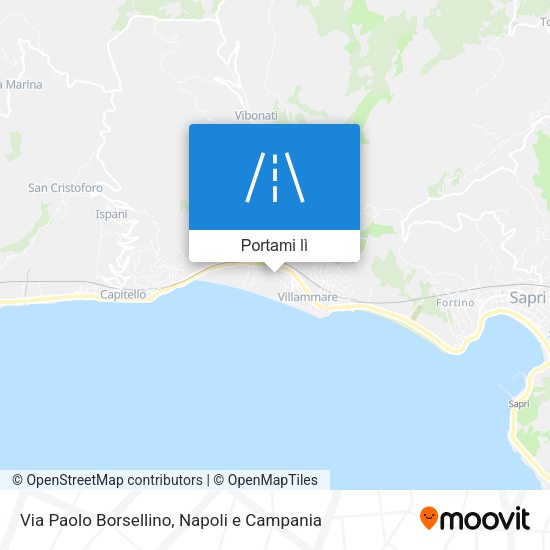 Mappa Via Paolo Borsellino