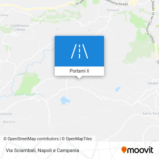 Mappa Via Sciambali