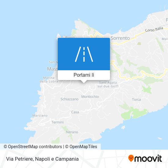Mappa Via Petriere