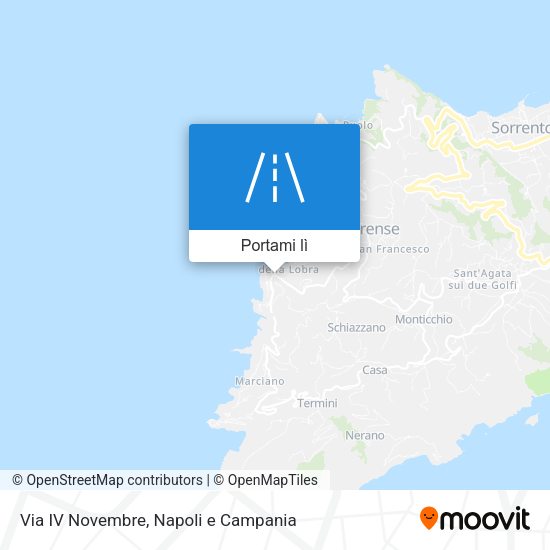 Mappa Via IV Novembre