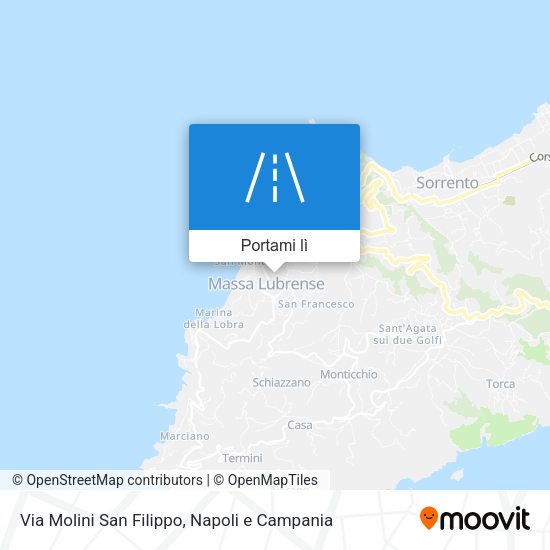 Mappa Via Molini San Filippo