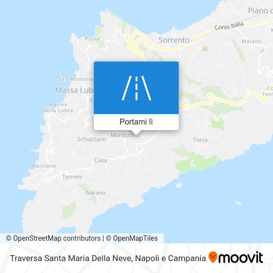 Mappa Traversa Santa Maria Della Neve